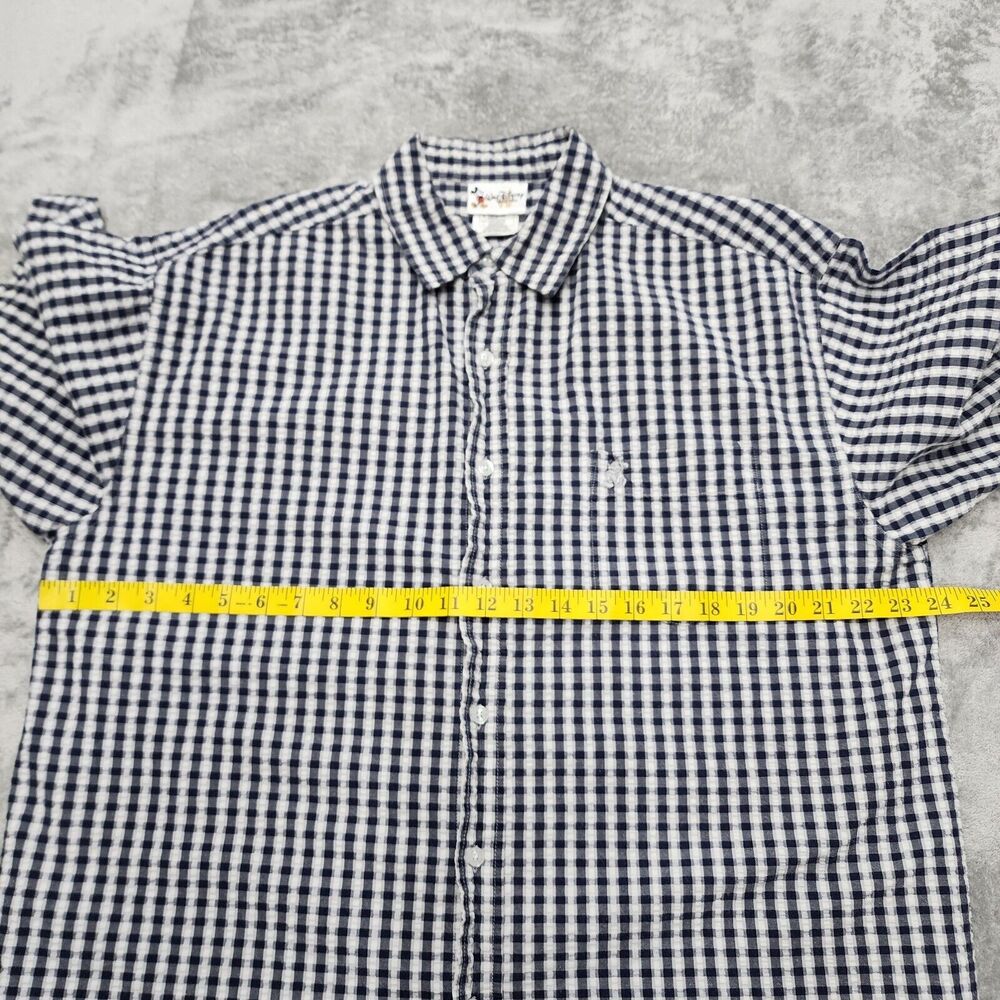 Walt Disney World Men's Mickey Mouse Blue & White Striped Shirt Size L - Picture 10 of 13